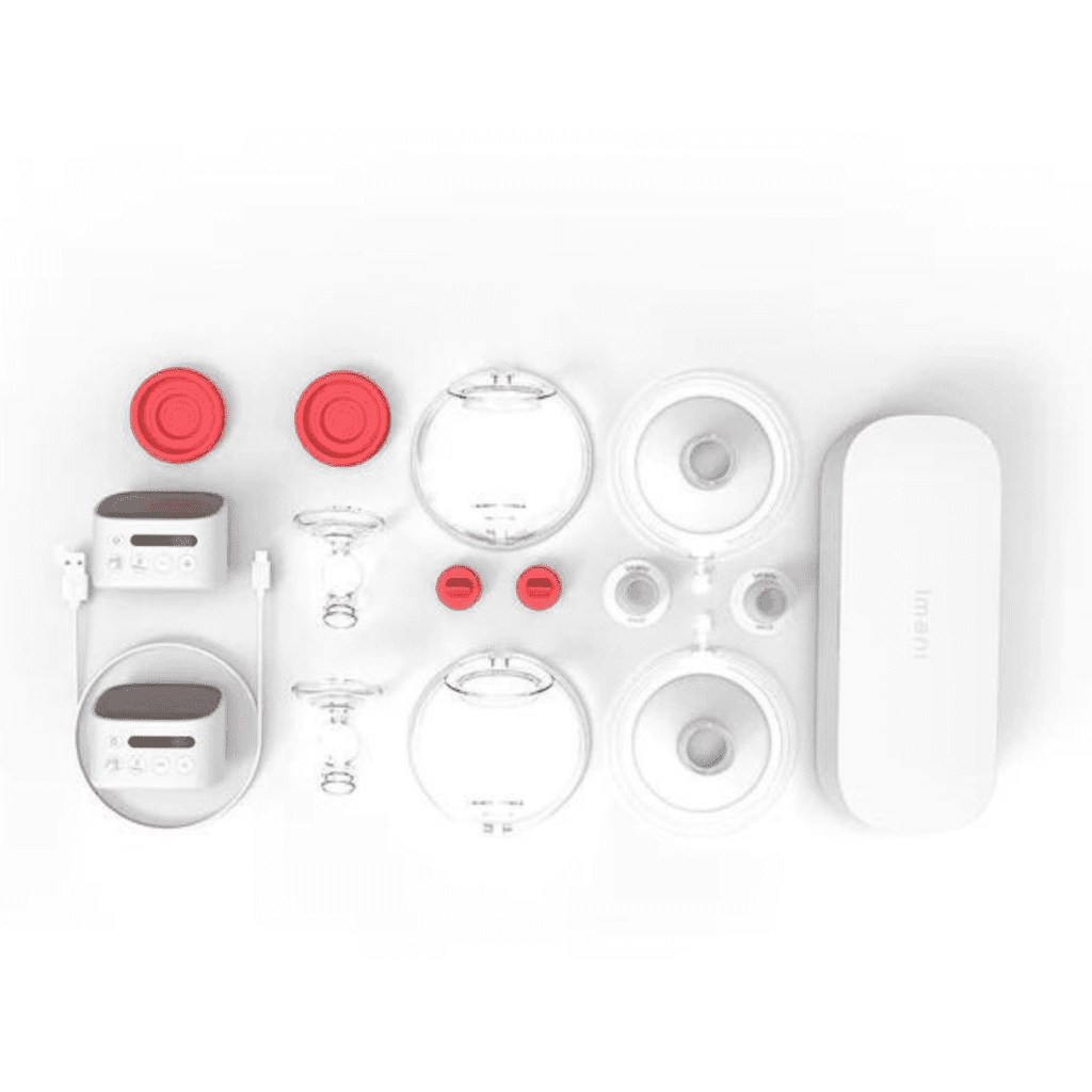 imani i2 plus wearable breast pump with dual charging dock from legendairy milk