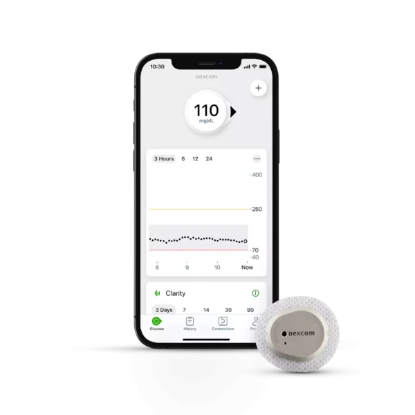 en us dexcom g7 product rendering sensor iphone 110 mgdl close up 1 medical by baby's on broadway at baby’s on broadway, we understand the importance of reliable and durable medical equipment in your healthcare journey; whether it’s for you or someone you care about.